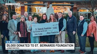 Arvest Foundation donates 5000 to St Bernards Foundation [upl. by Eillib]