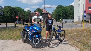 Zalety motocykla gdy trafiamy na zakaz ruchu  jak sobie radzić nie łamiąc prawa Ojciec i Córka [upl. by Adriene]