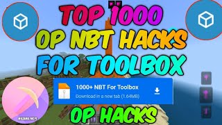 TOP 1000 Best OP NBT Hacks  Toolbox For Minecraft  Minecraft Pocket Editon Hacking [upl. by Nomit495]