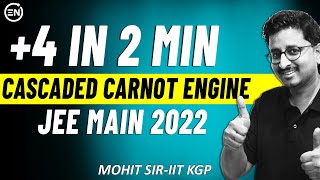 Cascaded Carnot Engine in 2 Min  Most asked Question in Thermodynamics  IIT JEE  Mohit Sir [upl. by Aivyls153]