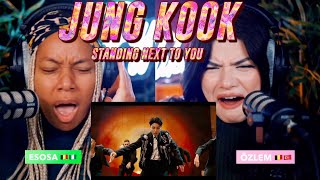 정국 Jung Kook Standing Next to You Official MV reaction [upl. by Ellehcor]