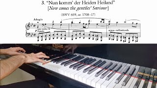 BachBusoni quotNun komm der Heiden Heilandquot with score  BWV 659  B 27 [upl. by Atikam835]