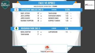 Footscray Angliss 2nd XI v Roxburgh Park 2nd XI [upl. by Llertnauq660]