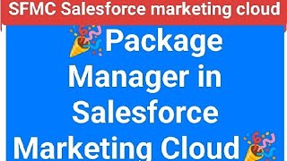 Package Manager in Salesforce Marketing Cloud [upl. by Retnuh]