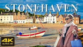 STONEHAVEN Scotland  Walking Tour 4K  January 2023 [upl. by Collum]