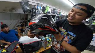 Ka helmet thar unbox angCarbon fibreBig thanks to RAW zarkawt [upl. by Nipahc279]