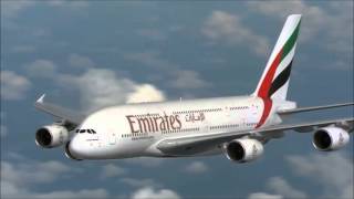 Emirates Airlines Video Airbus A380800 Air to Air Flying in the Sky Views of Double Decker Plane HD [upl. by Carmelita582]