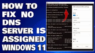 How To Fix No DNS Server is Assigned in Windows 11 Solution [upl. by Uwton]