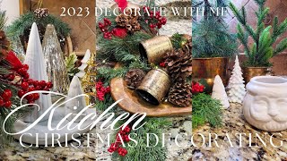 NEW COZY KITCHEN CHRISTMAS DECORATE WITH ME 2023  Christmas Decorating Inspiration amp Ideas [upl. by Saunders]