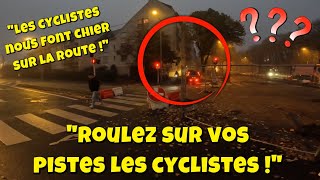 Il ose dégager un cycliste de sa piste pour y rouler en voiture  😤 [upl. by Wurst834]