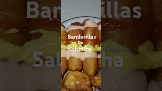 BANDERILLAS DE SALCHICHA Y QUESO food  suscribet [upl. by Bruning]