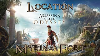 Assassins Creed Odyssey Myrina Fort Lemnos Location 100 Completion [upl. by Wennerholn]