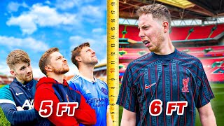 5 FOOT vs 6 FOOT Football Challenges [upl. by Dagmar]