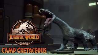 EARLY SEASON 5 CLIP Nothosaurus Attack  JURASSIC WORLD CAMP CRETACEOUS  NETFLIX [upl. by Letsyrhc75]