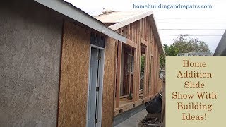 Construction of Small Home Addition at End of Existing Home with Gable Roof [upl. by Olds793]