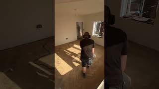 Parquet resto 🫶🏽 building contruction timelapse home satisfying builder [upl. by Nerfe]