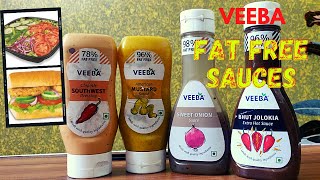 Veeba Sauces southwestChipotle Sweet onion AmericaMustard BhutJolokia Uses veeba fatfree [upl. by Airdnas571]