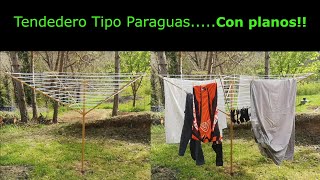 Cómo realizar un tendedero de ropa tipo paraguas 👍👍 [upl. by Attenrev]