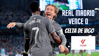 REAL MADRID VENCE O CELTA DE VIGO PELA LA LIGA [upl. by Halland]