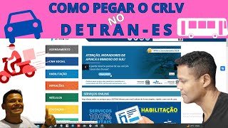 DETRAN ES Como pegar o DOCUMENTO DO VEÍCULO [upl. by Akela]