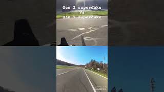 Gen 2 vs Gen 3 1290 superduke ktm1290superduke motorcycle ktmduke superduke1290 [upl. by Judsen346]