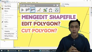 EDIT SHAPEFILE ARCGIS EDTT POLYGON CUT POLYGON [upl. by Edmon]