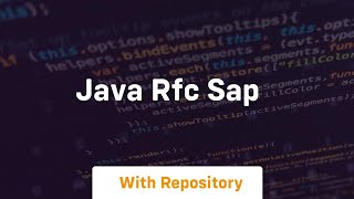 java rfc sap [upl. by Ecinev]