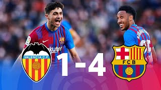 Valencia vs Barcelona 14 La Liga 2022  MATCH REVIEW [upl. by Wengert]