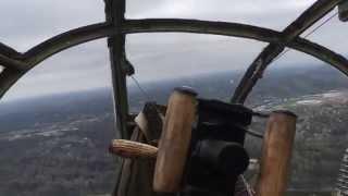 Climbing into the gunners seat of a B25 Bomber [upl. by Kabob683]