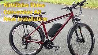 Kirbebike Ebike Conversion Kit 500w750w with 48v 16Ah Battery  My Neat Ebike Conversion [upl. by Labaw]