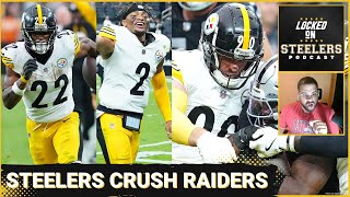 Steelers Crush Raiders 3213  Najee Harris Goes Off  Justin Fields Still QB1 Over Russell Wilson [upl. by Saundra]