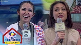 PBB Balikbahay Cathy at Sam naging reporter sa bahay ni Kuya [upl. by Idel]