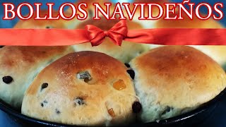 COMO HACER BOLLOS NAVIDEÑOS una alternativa al pan dulce TRADICIONAL Sin Pilotines  FACIL Y RICO [upl. by Anikram]