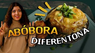 Abóbora Recheada no Forno  Receita Vegana [upl. by Ater]