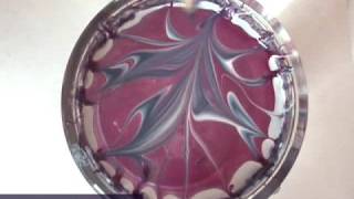 Acrylic gel nail art water marble nail polish tutorial9 [upl. by Boleyn]