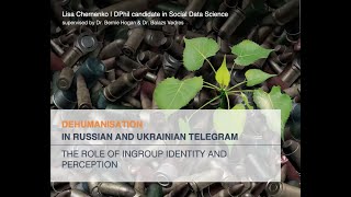 Outgroup Dehumanisation in Russian and Ukrainian Telegram [upl. by Puna979]