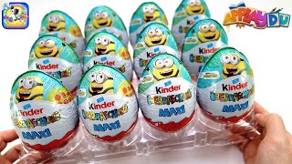 Kinder Surprise Minions Eggs MAXI quotApplayduquot  The whole collection 2024 [upl. by Nairot]