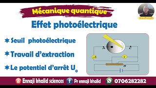 Effet photoélectrique cours et exemple [upl. by Einiffit594]