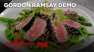 Gordon Ramsay Demonstrates How To Cook Delicious Sesame Crusted Tuna  Season 1 Ep 10  THE F WORD [upl. by Carrol]