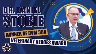 Dr Daniel Stobie receives dvm360 veterinary heroes award [upl. by Htebarual]