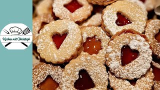 Linzer Augen – Einfache Weihnachtskekse zum Nachbacken kekse keksebacken weihnachten [upl. by Annig410]