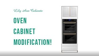 Oven Cabinet modification Oven Installation [upl. by Yllier873]