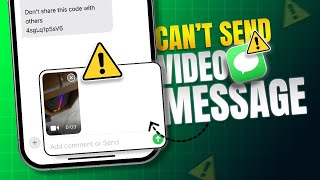 How to Fix Cant Send Video on Message on iPhone  Video Message Cannot Be Delivered on iPhone [upl. by Hairehcaz]