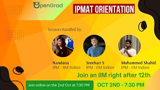 IPMAT Malayalam Orientation by IIM Indore Students  Sreehari Nandana [upl. by Noteek511]