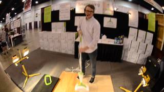 Smart Living Steam Mop on Display at Colorado Home Show [upl. by Ateiram]