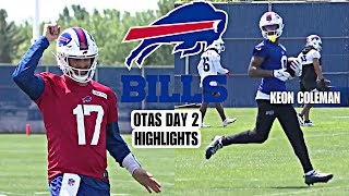 Buffalo Bills OTA’s DAY 2 HIGHLIGHTS Keon Coleman amp Josh Allen FIRST LOOK as Teammates SCARY GOOD [upl. by Layap639]