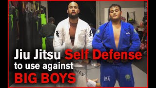 Jiu Jitsu Techniques to use against Big Guys – How to Fight Wrestle Big Guys like Bradley Martyn [upl. by Oivatco]