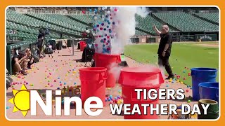 Tigers Weather Day Kids learn science at Comerica Park  The Nine [upl. by Edgerton]