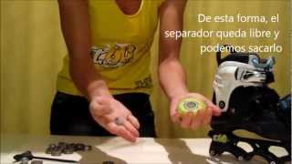 TUTORIAL RODAMIENTOS1 Cómo sacar los rodamientos del patín [upl. by Ahsieuqal868]