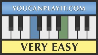 Pachelbel  Canon  Piano Tutorial  VERY EASY [upl. by Temhem]